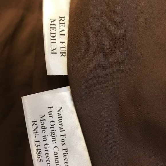 SALE FoxFur made in Greece GORGEOUS worn once - Picture 5 of 6